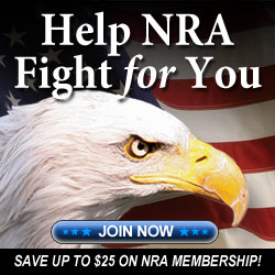 Join the NRA today and help the fight to save our Second Amendment Rights!  Click the eagle and save $10 on the Price of your membership.