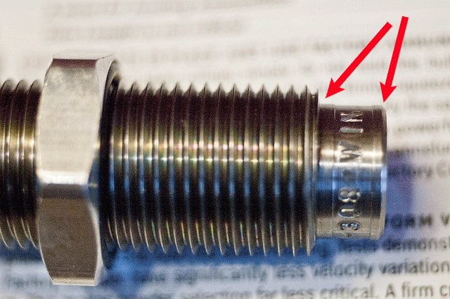 showing the base of the crimping collet