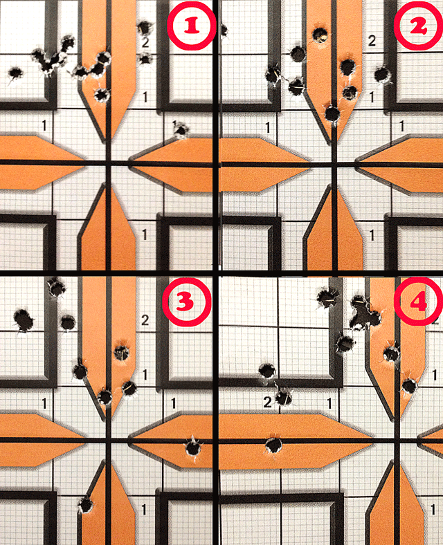 Showing groups of crimped vs uncrimped rounds