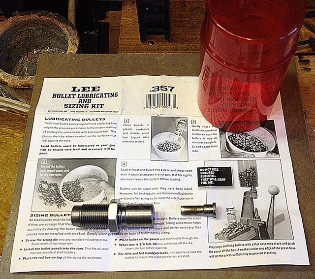 Shoiwing the Lee sizing kit